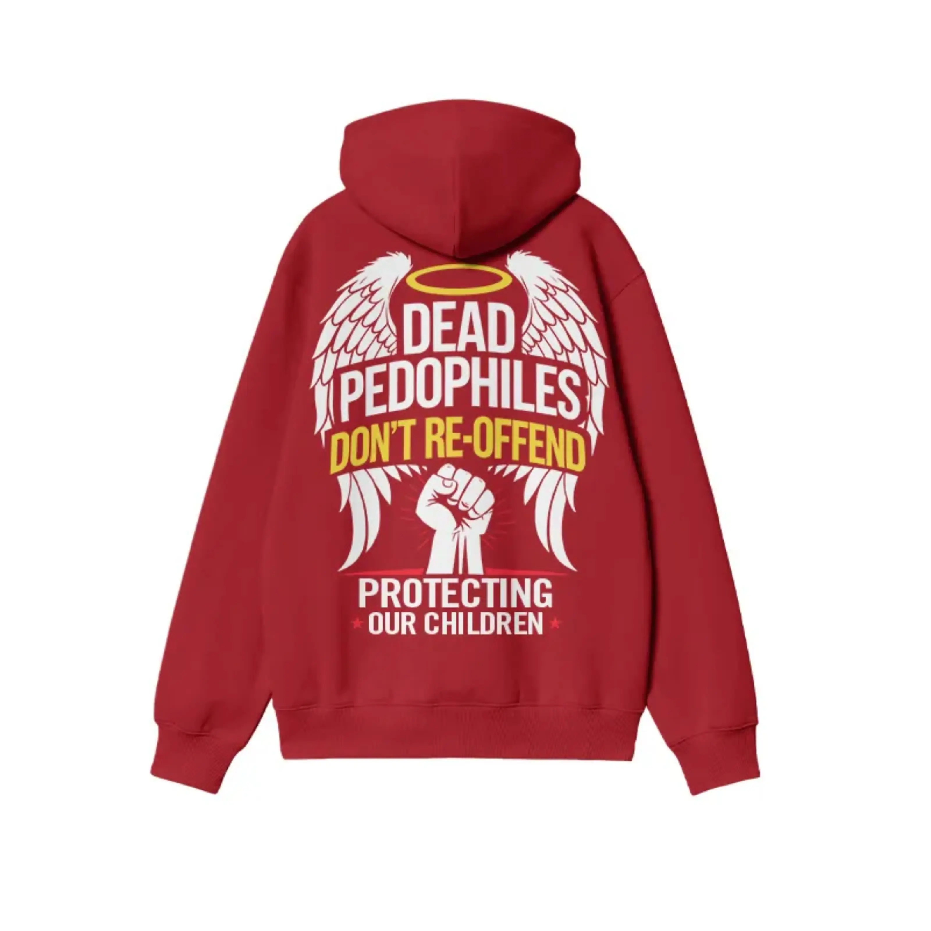 Dead Pedophiles Don't Re-offend Skull Print Hoodie
