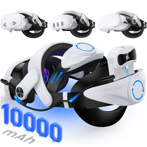 Head Strap for Meta Quest 3/3S/2 with 10000mAh Hot-Swappable Battery, VR Headset Strap Enhanced Support and Comfort, Adjustable VR Headset Accessories for Oculus - MQ3003