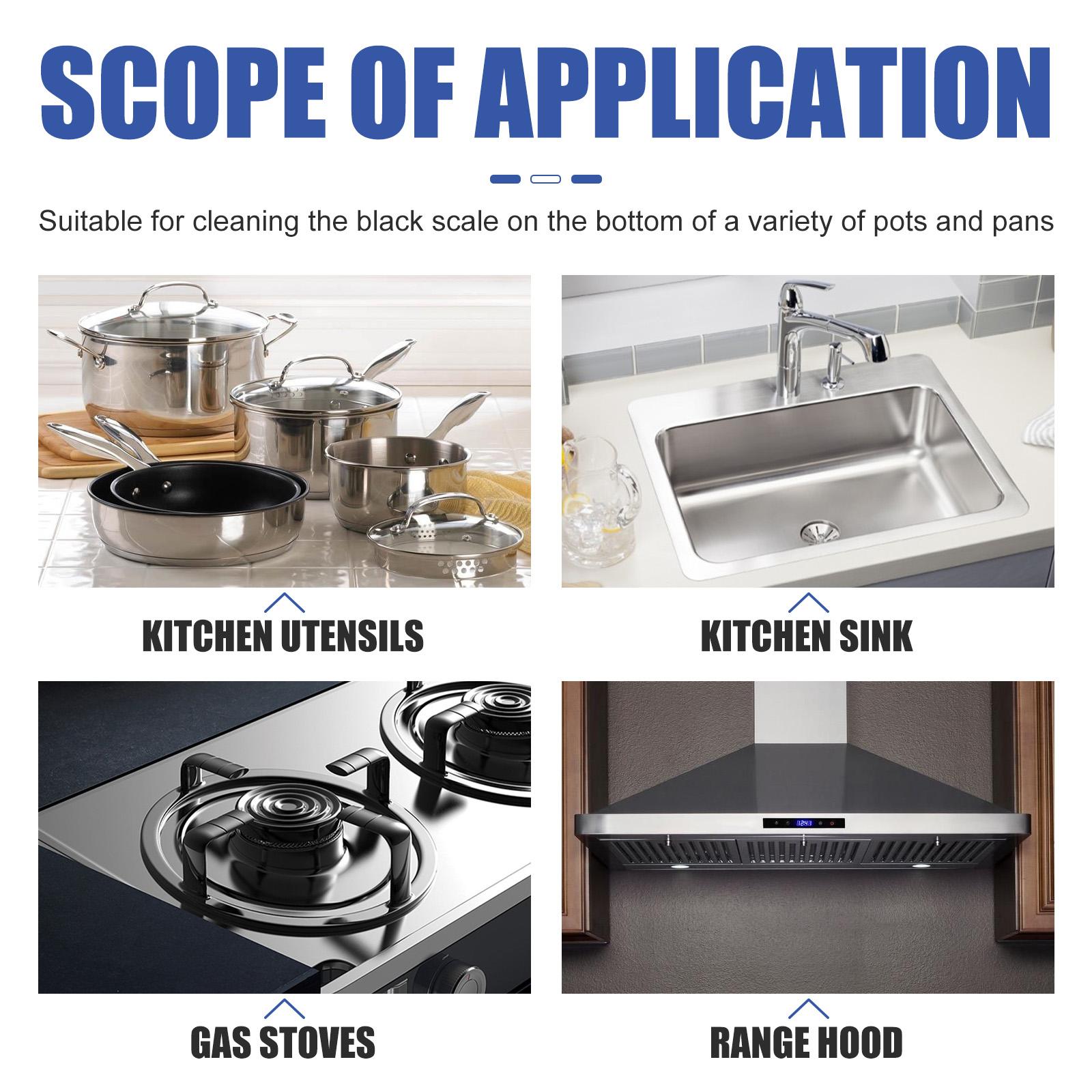 Foaming Cleaner for Oil Stains Multi-purpose Heavy Oil Stain Foam Cleaner for Kitchen Stoves and Range Hoods