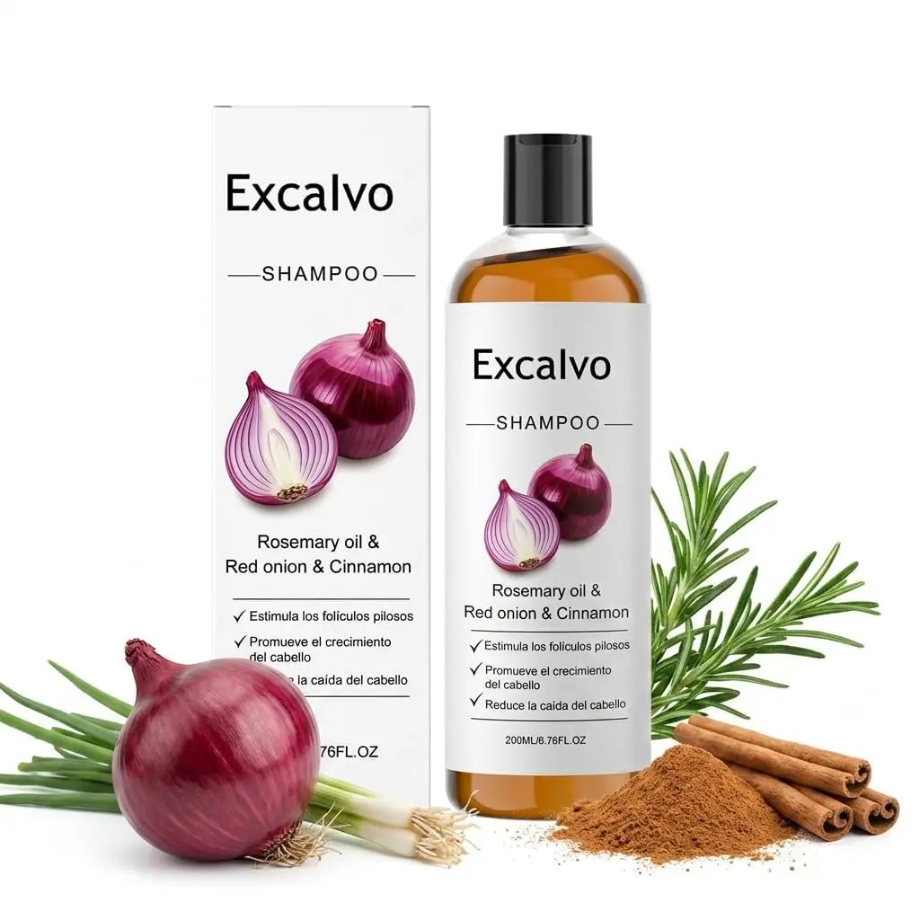 Onion Shampoo for Hair Growth, with Rosemary Oil & Red Onion & Cinnamon Extract, Prevent Hair Loss |   Promotes Thicker Fuller Hair, 7oz/200ml