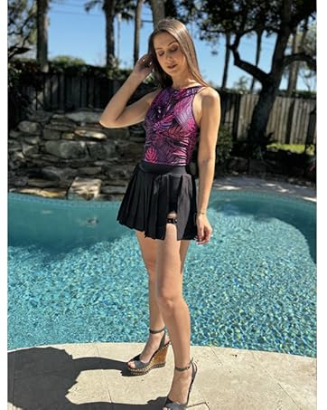 Pleated Skirts for Women High Waisted Tennis Skirts Adjustable Buckle Athletic Skorts Skirts with Pocket Pleated Skirts for Women High Waisted Tennis Skirts Adjustable Buckle Athletic Skorts Skirts with Pocket