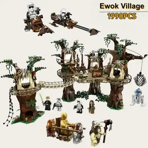 1990pcs Iwok Village Forest Tribe Building Blocks Set, Space AdventureCompatible Model Kit, Educational Assembly Toy for Kids