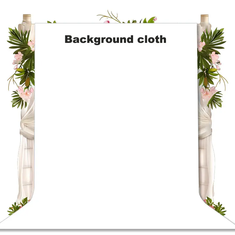 Professional Live Streaming Background Cloth, White Background Cloth - Portable photography background cloth for media, photography and live streaming, suitable for home video, conferences and games (excluding stands)