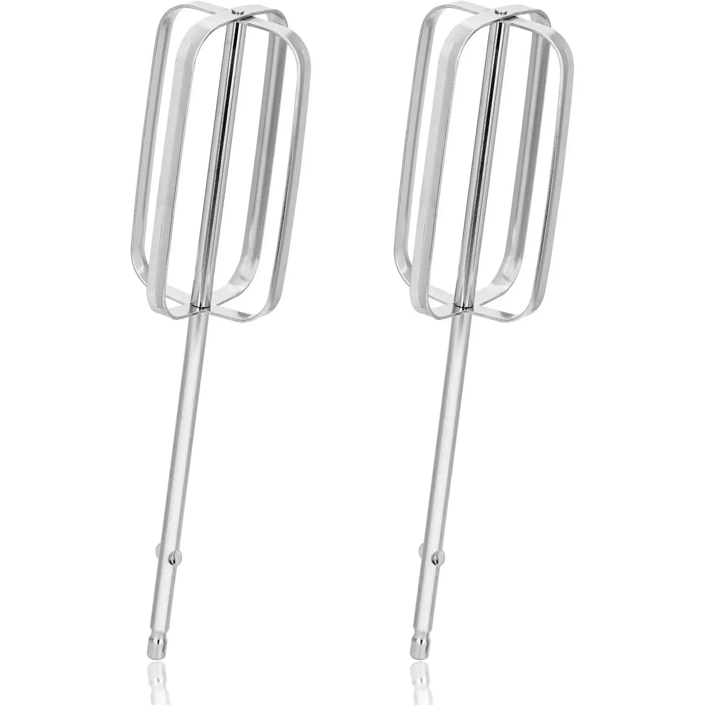 2pcs Hand Mixer Beaters Attachments, Stainless Steel Hand Mixer Replacement Beaters Electric Parts for Hamilton Beach 62682RZ 62692 62695V 64699