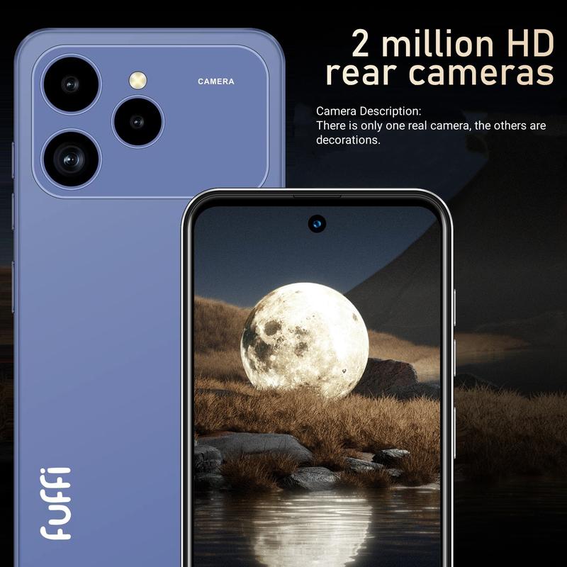 FUFFi-M17 Pro 4G Smartphone, 6.56-Inch Screen, 3GB RAM + 32GB ROM, Quad-Core Processor, Android 10.0, Dual SIM Card, 2+2MP Dual Camera, 3100mAh Battery, Stylish Phone, Android System