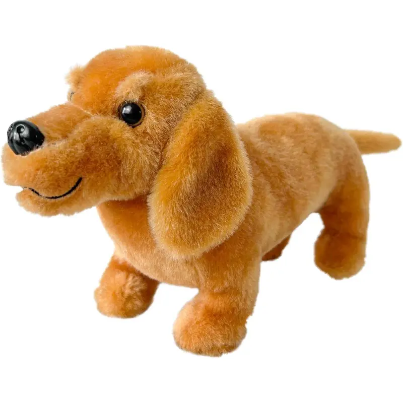 Dogs Stuffed Animals,16”Dachshund Stuffed Animals Plush Dog Stuffed for Kids,Girls,Boys,Pet,Soft Cuddly Plush Realistic Dog as Birthday Gift (Light Brown)