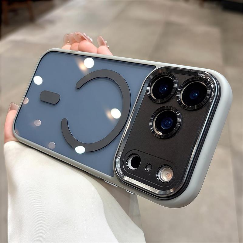 【 iPhone17 case 】Orange liquid skin sense magnetic for iphone17Pro Max 16 15  Air iPhone case silicone soft shell TPU+PC shockproof