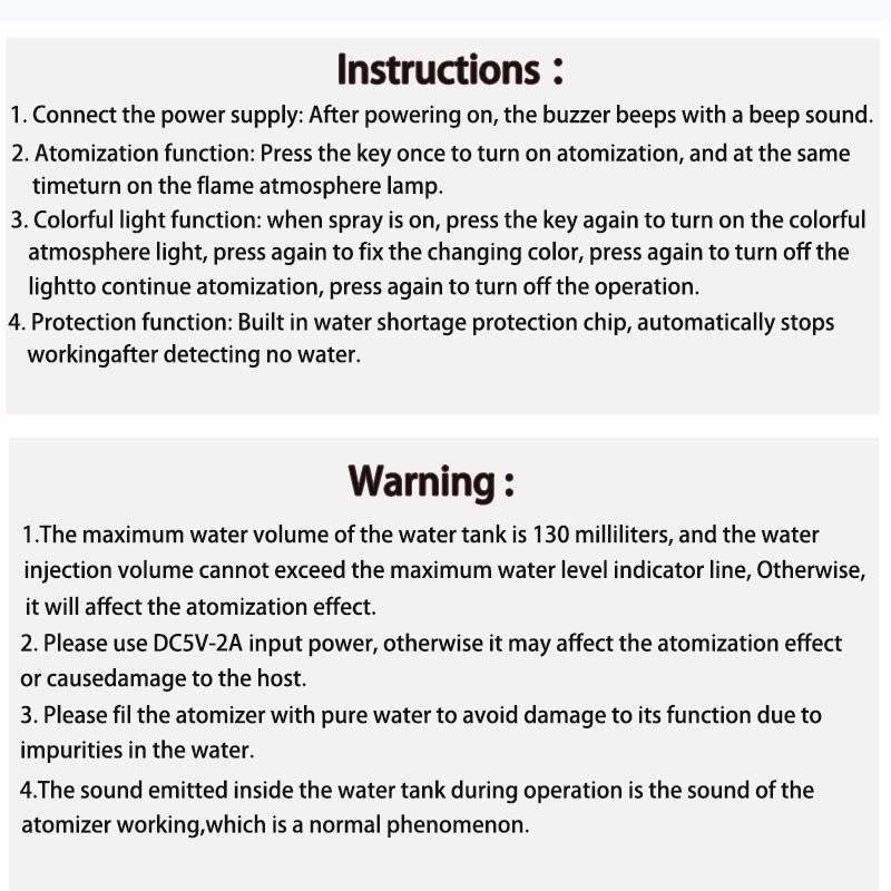 Humidifier Flavored Air Diffuser for Home Decor, 1 Count Simulation Flame Ultrasonic Air Humidifier for Fall, USB Powered Aromatherapy Diffuser, 7 Colors Lighting Mini Humidifiers Diffusers, Air Freshener for Bedroom, House Accessories Furniture