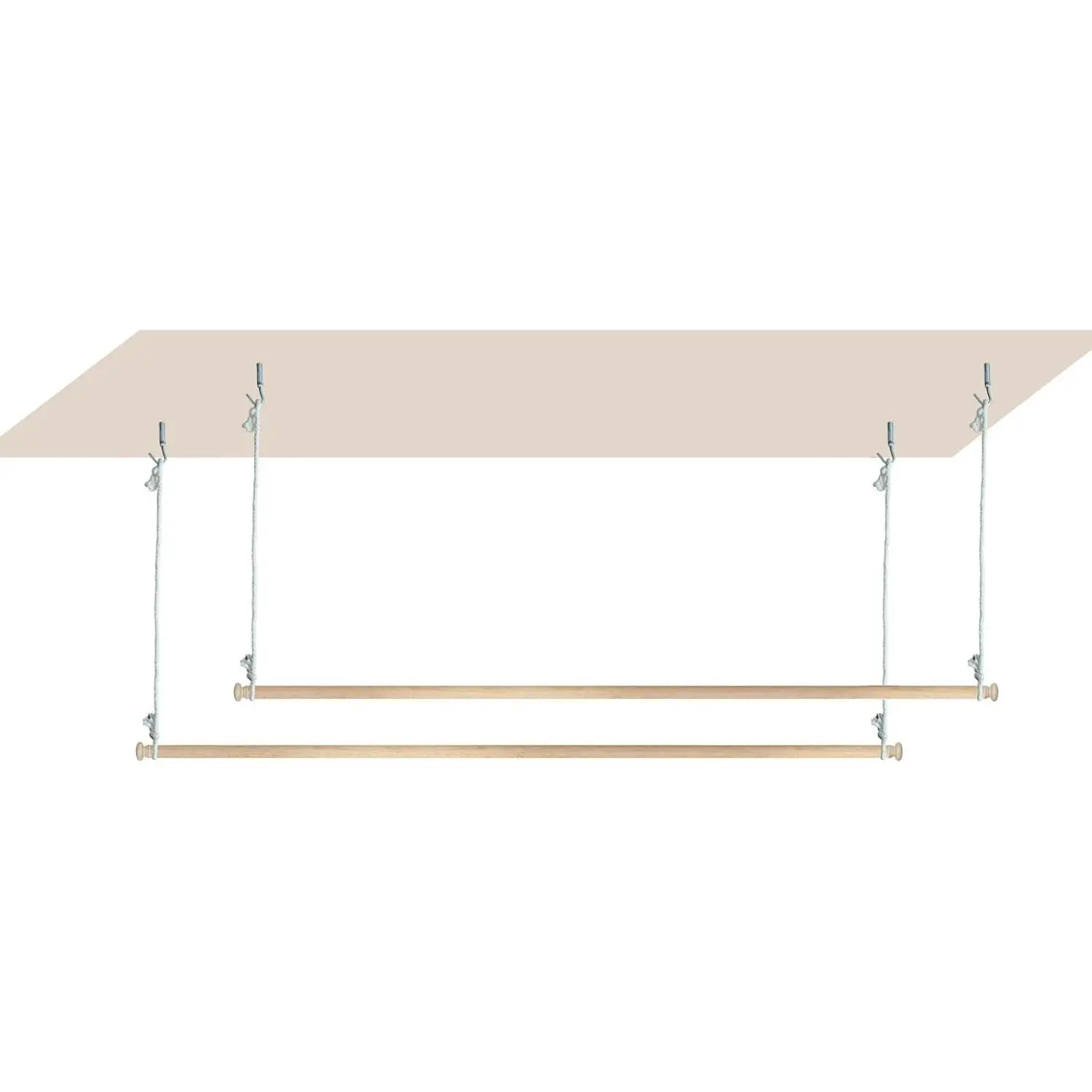 Beyeutao Wooden Bed Canopy Frame Adjustable Solid Wood Poles Hanging Bed Pole Bed Poles Bed Curtains Frame Suitable for All beds 2Pcs 48 inches.