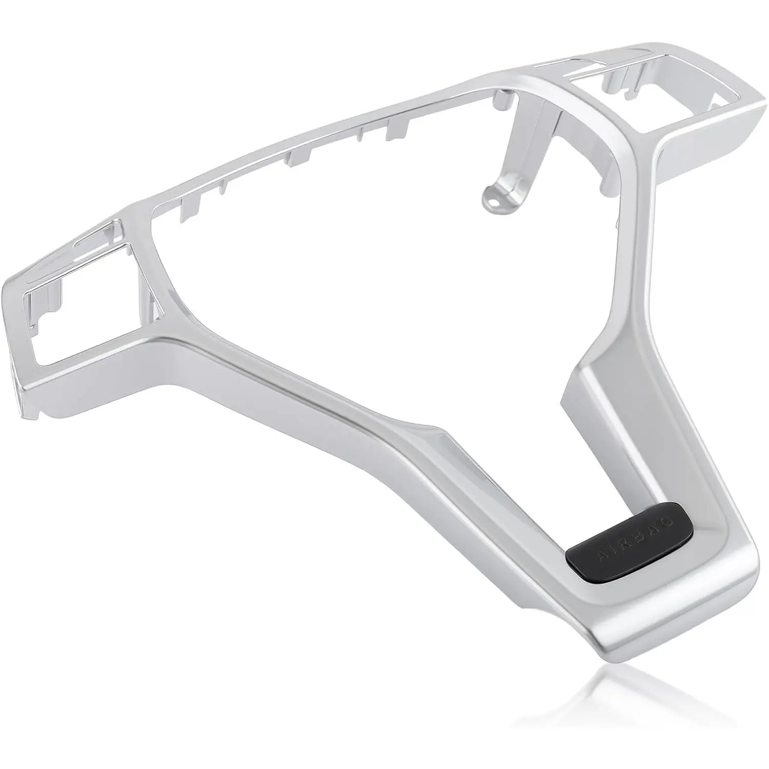 AUTOKAY Silver AMG-Style 1-Piece Steering Wheel Trim Cover, Polyvinyl Alcohol Car Interior Sticker, Perfect Fit for Mercedes W204/W212 C E CLA 12-14, Enhances Interior Appearance, One-Piece