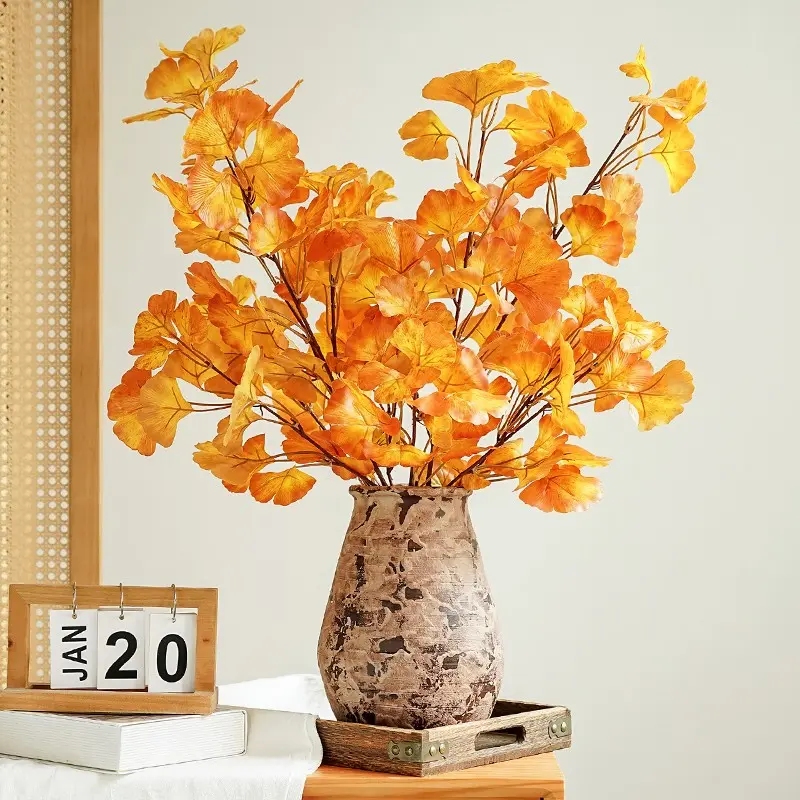 3PCS, vibrant artificial maple leaf bouquet, autumn home decoration, suitable for Thanksgiving, Halloween, Valentine's Day and home decoration, holiday atmosphere decoration