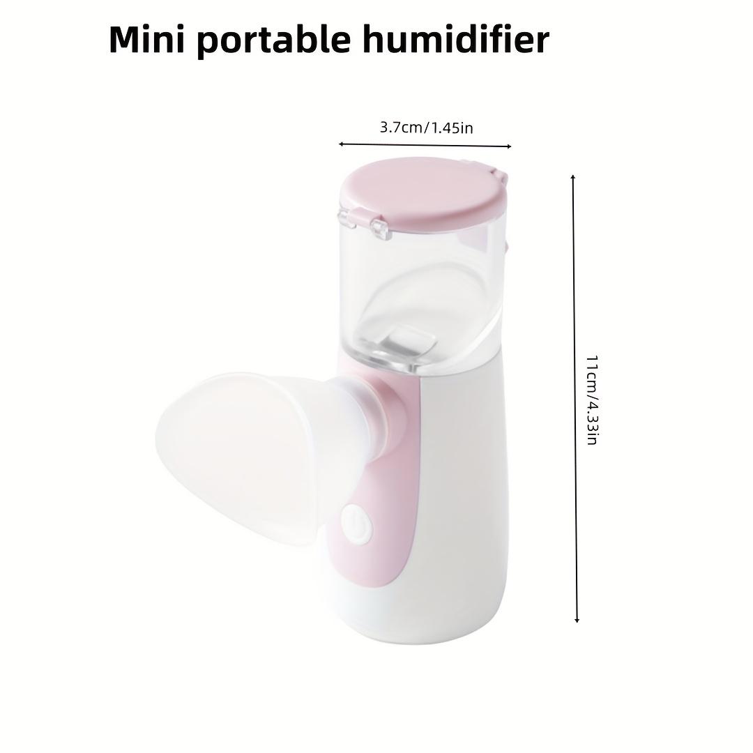 Portable Mini Humidifier & Aromatherapy Diffuser - 1pc Rechargeable with Visible Water Tank --Fill Design for Travel, Office, Bedside - Compact Humidifier for s, Room, Gift (Low Voltage Quiet Operation)