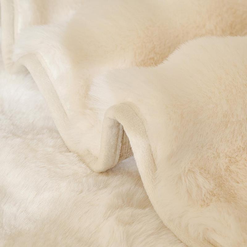 Solid Color Faux Fur Sofa Cover, 1 Count Soft Comfortable Sofa Cushion Cover, Non-slip Sofa Seat Cover, Washable Sofa Slipcover, Home Decor Supplies