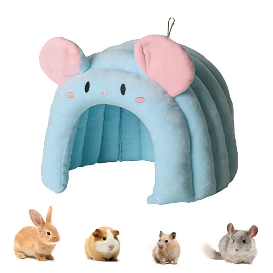 Hamster Bed Rat Bed Cute Television Shape Guinea Pig Bed Small Animal Bed, Warm Hamster Beds Hamster Hides Guinea Pig Hideout Rat Hideout, Small Pet Beds for Guinea Pigs, Hamsters, Flower-branch mouse, Chinchillas and Other Small Pets