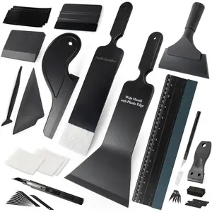 Window Tint Kit Vinyl Wrap Tool Car Windshield Back Window Tinting Tools with Bulldozer Squeegee Scrubber Paddle,Rubber Blade Scraper,Film Cutter for Car Wrapping,Vinyl Film Installation