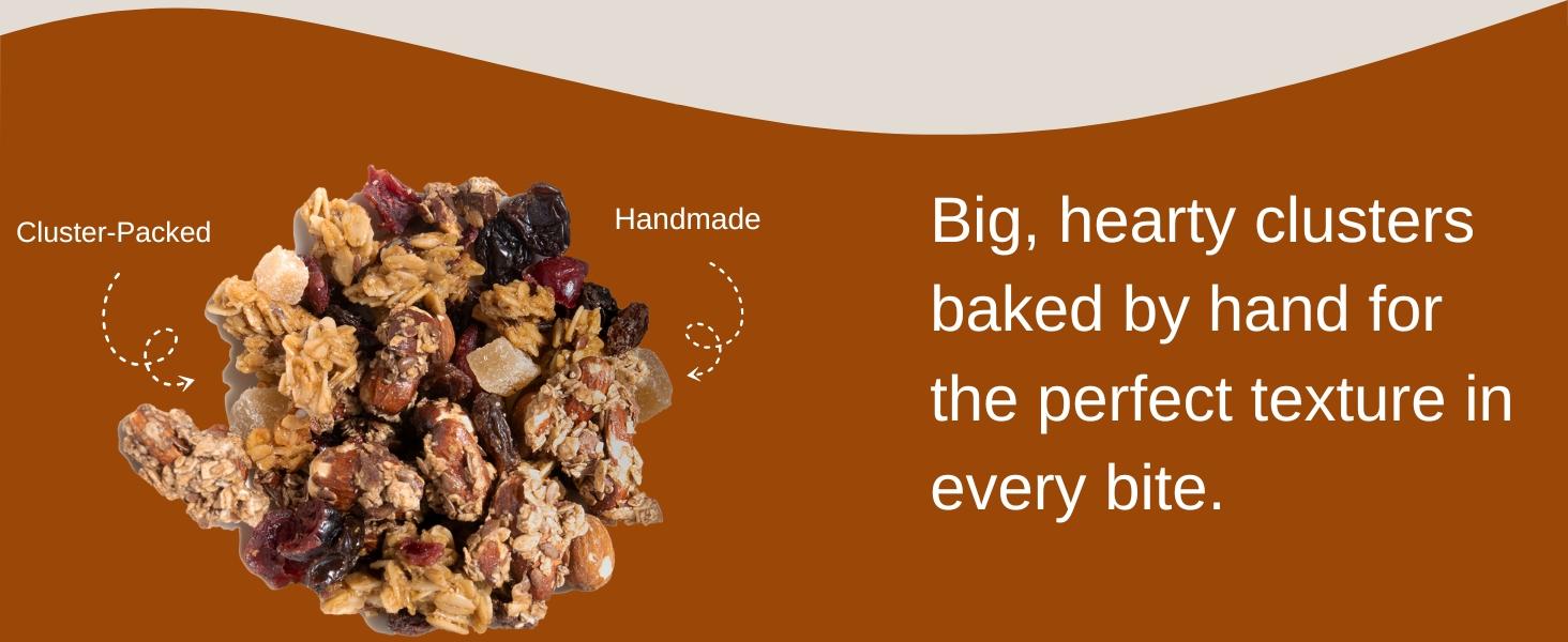 Baker's Homestyle Granola Cereal with Ancient Grains, and Nut Made from Natural Ingredients, Source PlantBased Protein Vegan Friendly, NonGMO, 160oz Bag, 1Pack