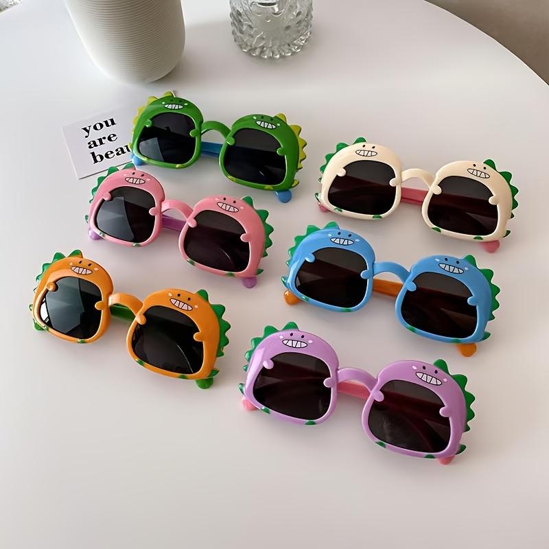 1/3 Cute Cartoon Dinosaur Decorative Glasses No Battery Trendy Fashionable for Parties Daily Wear Birthday Gifts Various Colors Styles