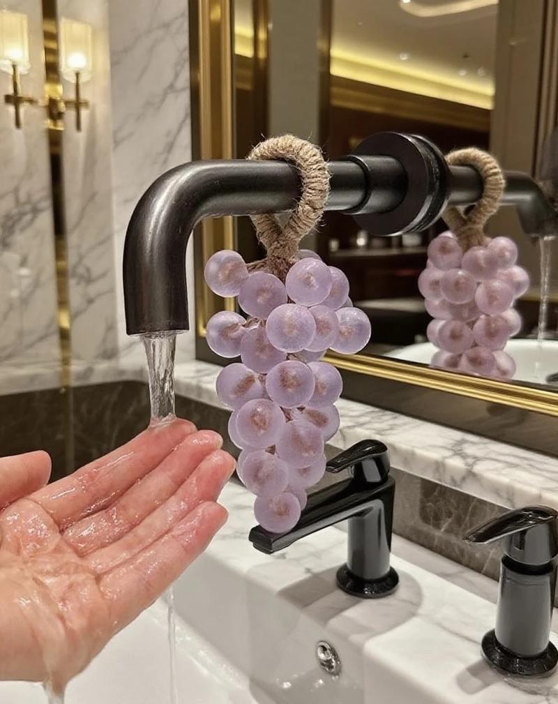 Grape Cluster Handmade Soap 180g, Natural Plant Essential Oils, Gentle Cleansing Moisturizing, Fun Shape, Bath Shower Hanging Decor Gift #TOP PICKS