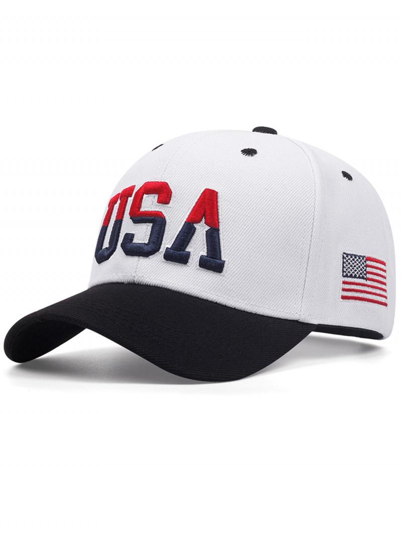 2026 New Fashion Trend American Flag Embroidered Street Skateboard Hat, Hip-Hop Hat, Outdoor Cycling Casual Sports Sun Hat, Daily Wear Decorative Baseball team victory Cap, Flat Brim Hat, Unisex adjustable unisex hat