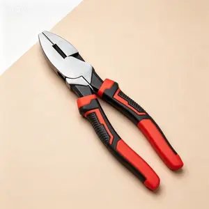 Professional Heavy Duty Linesman Pliers, 9-5 Inch, Crimping, Cutting, and Wire Pulling Tool, High-Leverage Design with Grip, Reusable Maintenance Pliers for Electricians