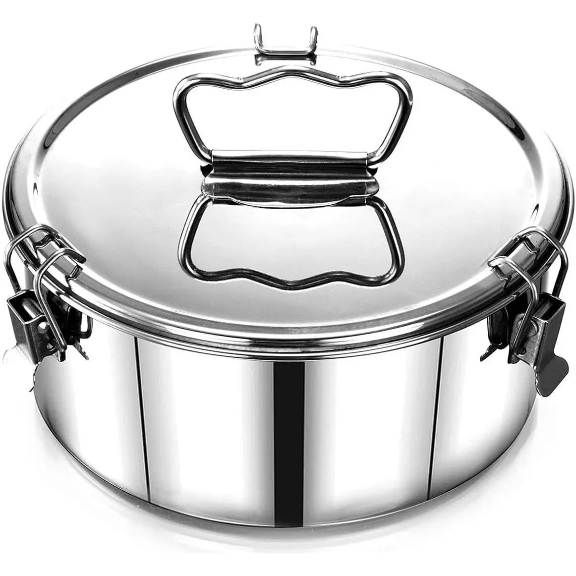 Flan Mold with Lid, Flanera Flan Mold 7.5×7.5×3in, Capacity 1.5 QT Baking Flan Maker, Flan Pan Stainless Steel with Lid and Handle for Fast Pot Making Cheesecake Cupcake Pudding