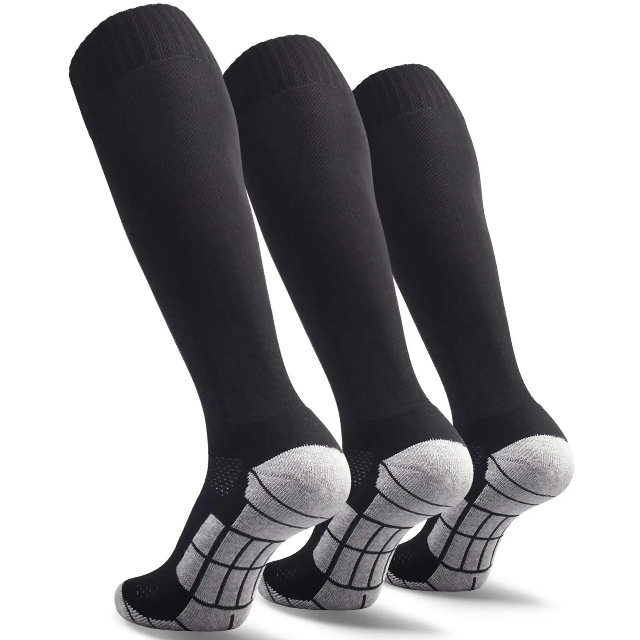 3 Pairs Knee High Soccer Socks Set,Soccer Baseball Softball Breathable Socks,Cushion Athletic Socks for Youth Adult,Christmas Party Gifts,Hand Tools Kits