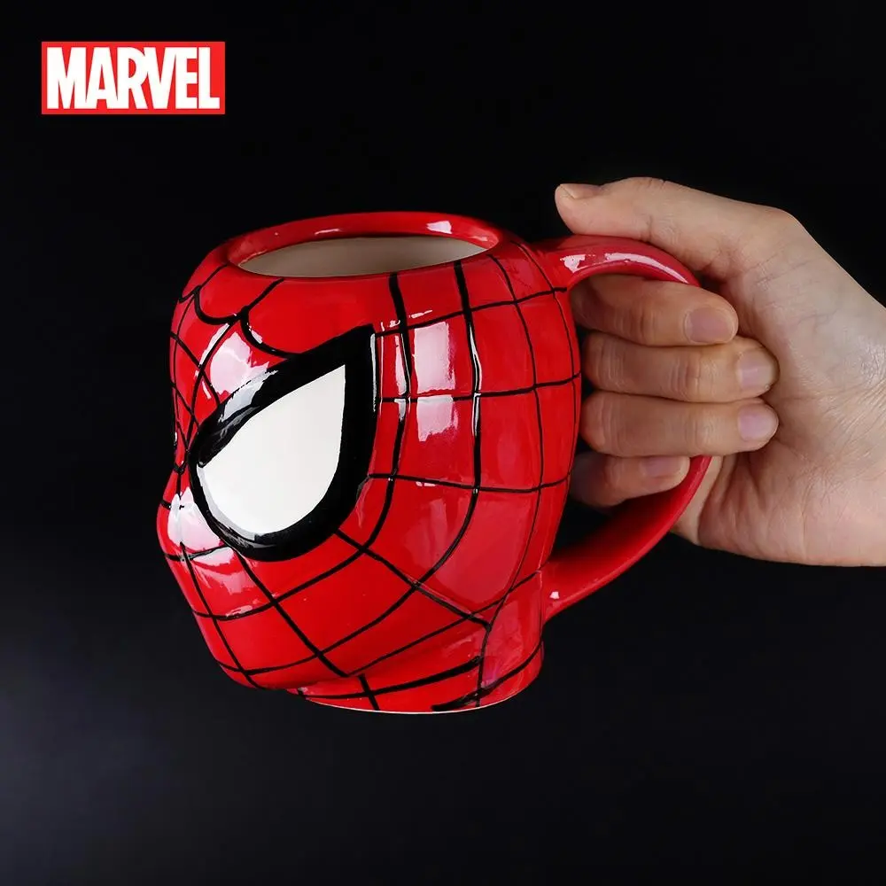 Marvel Official Spider-Man Head 3D Ceramic Coffee Mug 14oz, Novelty Tea Cup, Home Office Decor, Halloween Christmas Gift