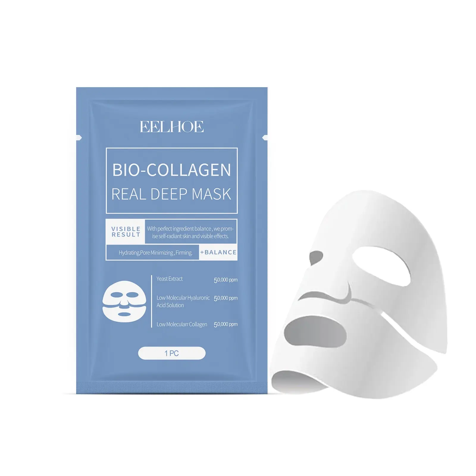 Collagen Mask for Hydrating and Moisturizing Face Skin, Brightening Collagen Mask, Nourishing and Refreshing Facial Care