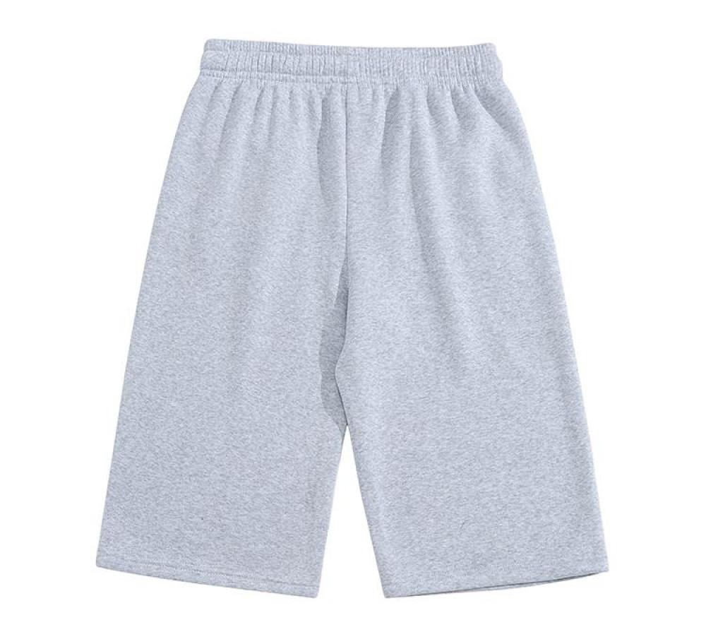 Men's Baggy Deep Crotch Sweat Shorts Extra Long Knee-Length Drawstring Streetwear Hip Hop Shorts with Pockets Casual Breathable Athletic Summer Workout Shorts for Mexican American Street Style