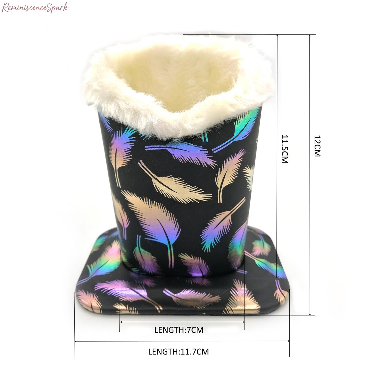 3/2-Pack Unisex Eyeglasses Holder with Soft Furry Lining & Fixed Base, Vegan Leather Exterior Durable Glasses Stand, Portable Sunglasses Organizer for Desk, Nightstand, Travel & Daily Use