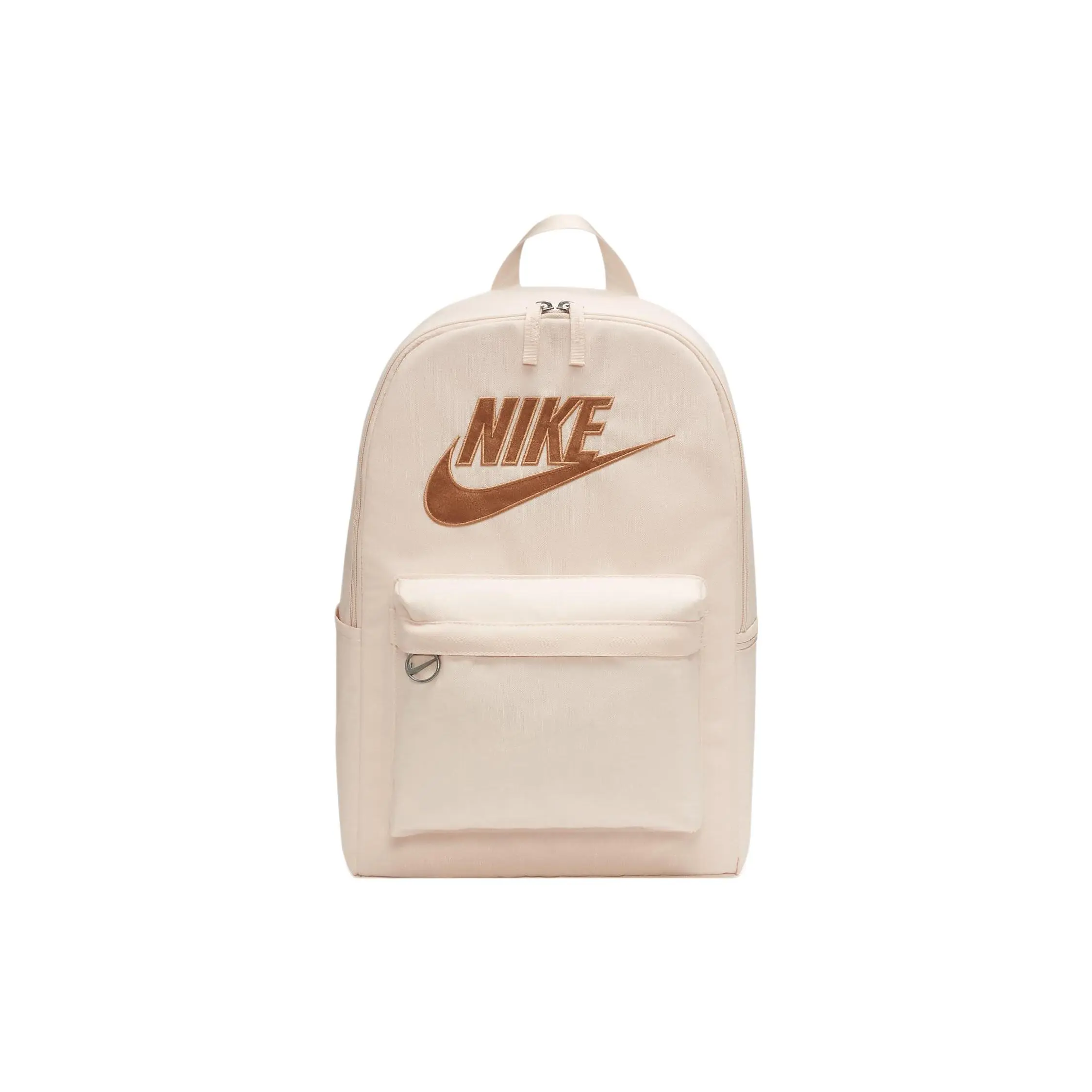 Nike Heritage Adjustable Padded Strap Large-Capacity Fabric Backpack for Men and Women – Ice Guava/Amber Brown