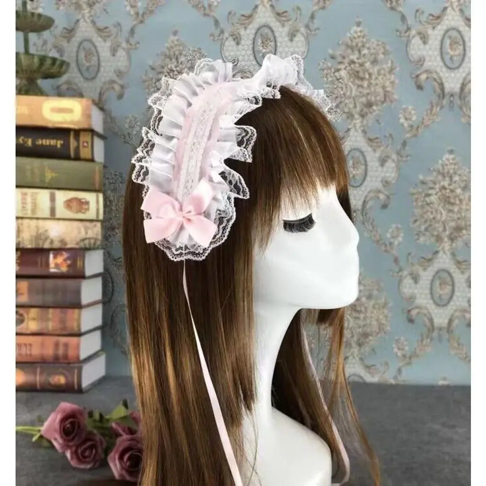 Japanese Style Sweet Lolita Lace KC Headband Maid Daily Matching Hair Accessories