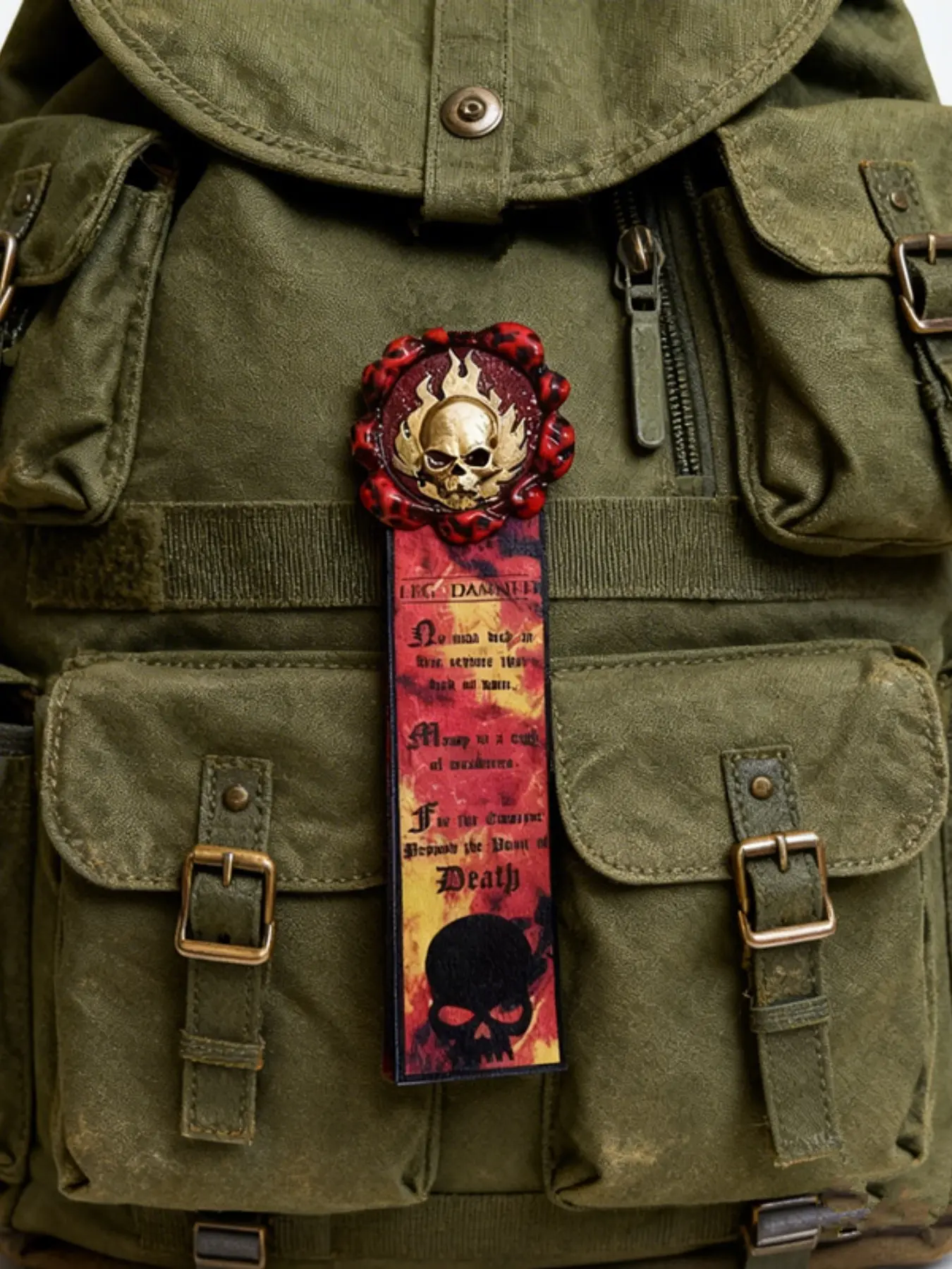 40k Aquila Purity Seal Imperial Skull Brooch, Gothic Skeleton Head Pin, Adeptus Mechanicus Gamers Gift, Unique Collectible Accessory