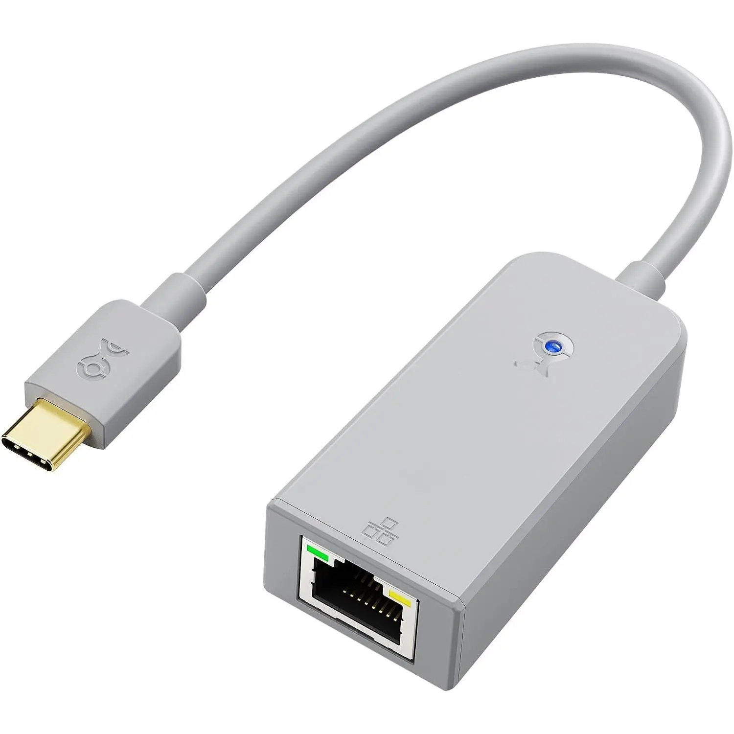 USB C to Ethernet Adapter with 1Gbps, PXE,  Address Clone (Thunderbolt to Ethernet Adapter, Gigabit Network to USB C) in Gray - Compatible with MacBook Pro, XPS, Surface Pro