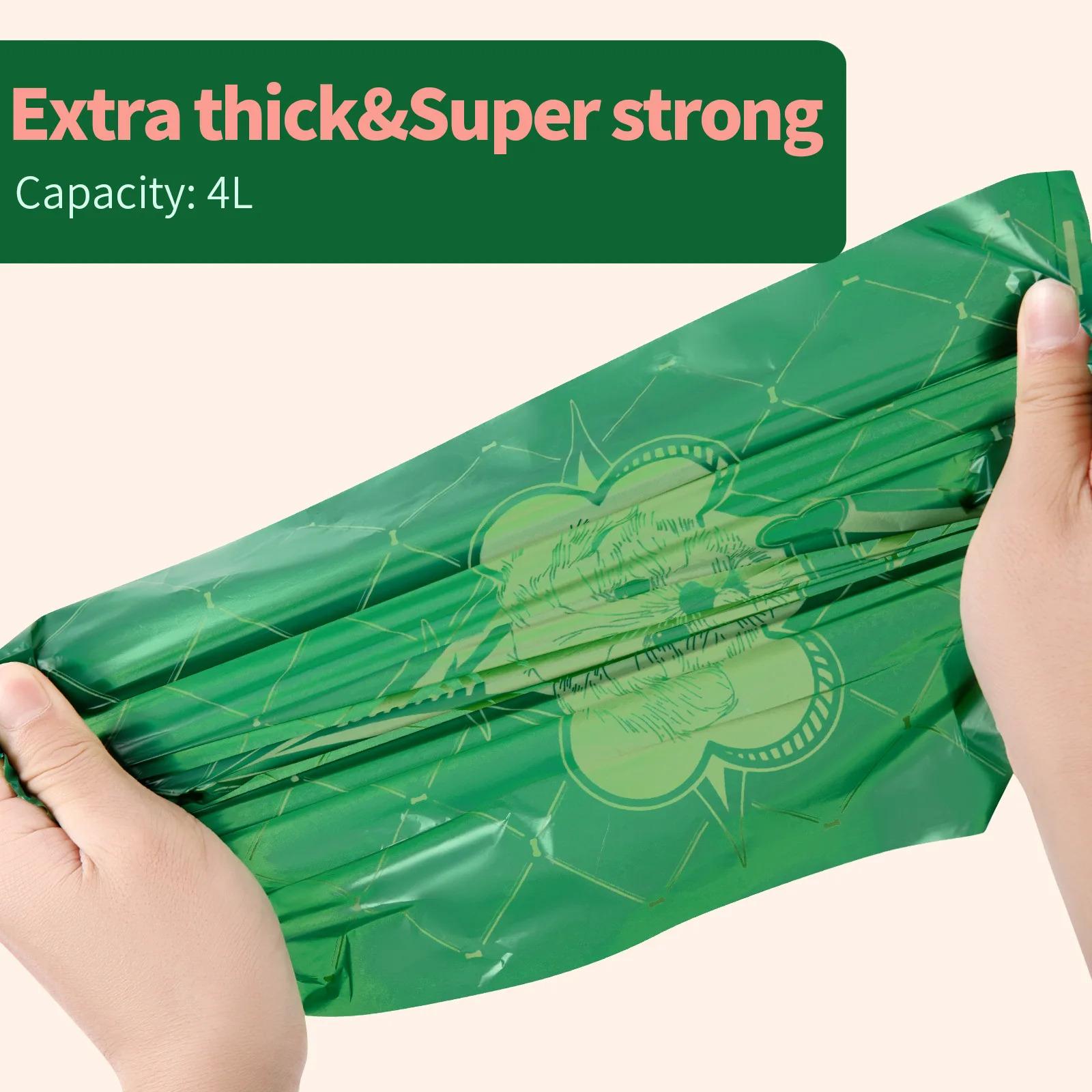 Premium Eco-friendly Biodegradable Pet Poop Bags (270 Count, 18 Rolls) - with Dispenser and Clip - Heavy Duty Litter Scavenger for Dogs & Cats