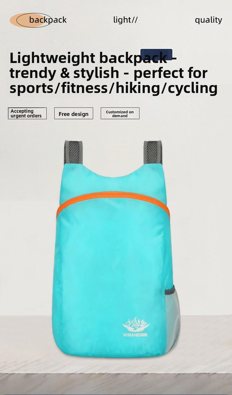 Foldable waterproof bag, sports backpack, sports backpack suitable for outdoor sports, cycling, camping, travel