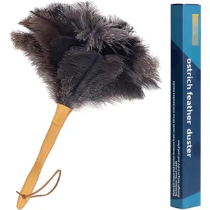 Genuine   Duster, 16 inch Gray   Duster with  Handle,   Dusters,  Handheld Cleaning Dusters for , Office and Kitchen