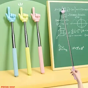Telescopic finger pointer (available in various colors); serves as a pointing aid, indicator stick, and teaching tool—suitable for teachers and parents to assist with instruction, and for students to use during reading and study.