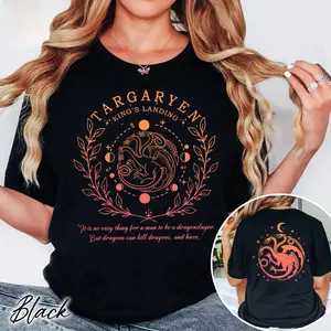 Targaryen House Of The Dragon Shirt, Dragon Lover T-Shirt, Dragonstone King's Landing, Game Of Throne, Fire And Blood Book Lovers, Fantasy Dragon Readers Gift Bookish Unisex Tshirt