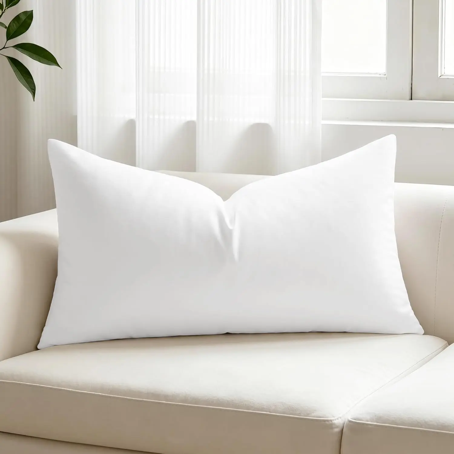 12x20 Pillow Insert, Rectangle Euro Throw Pillow Insert Decorative Pillow Inserts   Pillow Forms Sham Stuffer for Sofa Couch