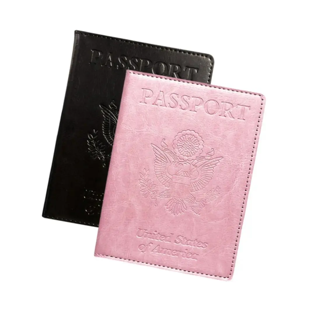 Passport Holder 2pc Set, A Must-have for Cruise Travel. Passport Holder Wallet Style Travel Gift for Men and Women, Family Set. Perfect for Vacations, Travel, Valentine's Day, Mother's Day, Children's Day, Father's Day, and Birthday Gifts.
