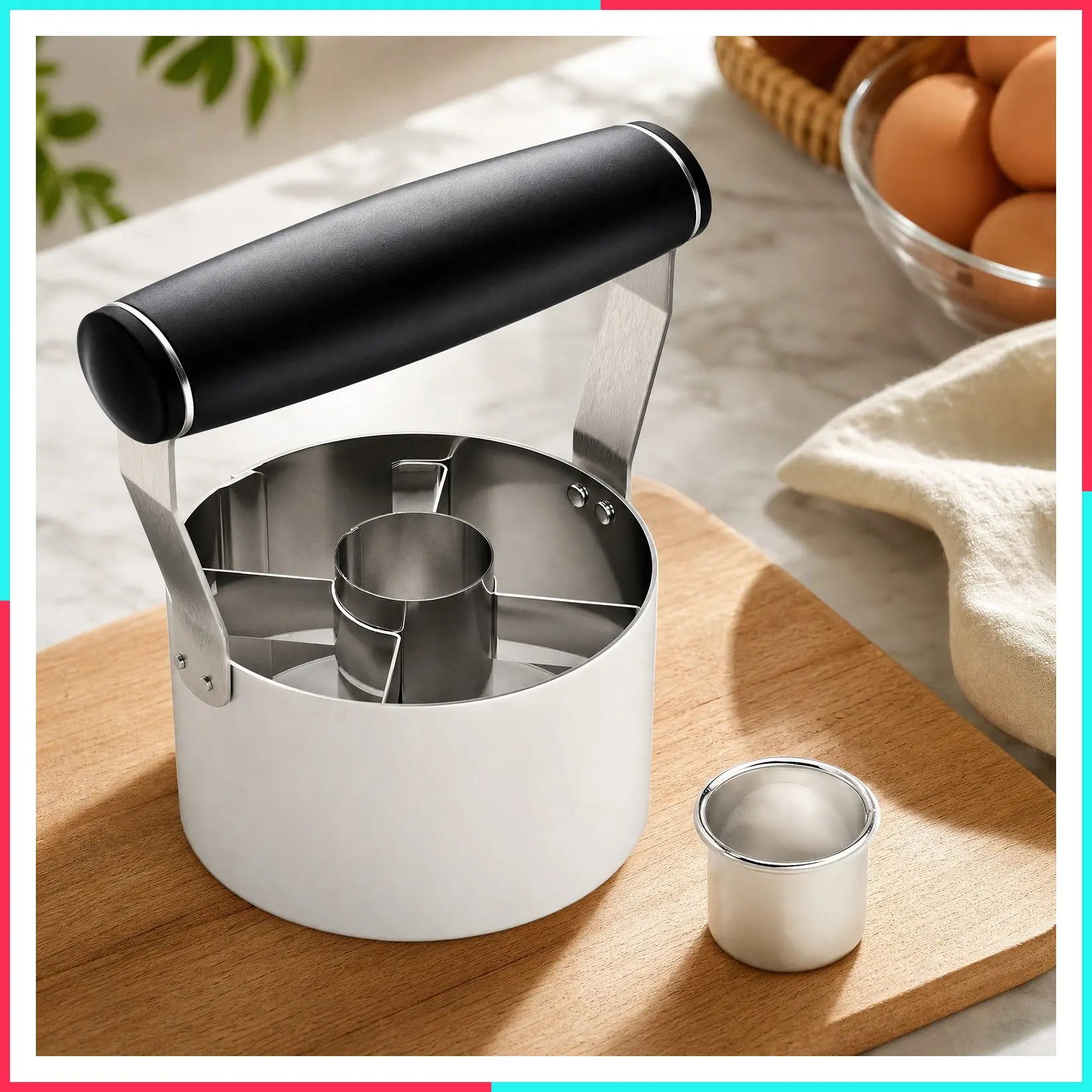 3.5 Inch Stainless Steel Donut Cutter with Hole