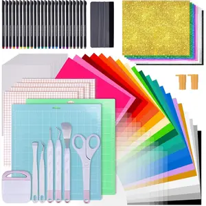 -in- Accessories Bundle, 90 count  Tools and Accessories with Vinyl, Weeding Tools, Transfer Tape, Crafting Starter Kit