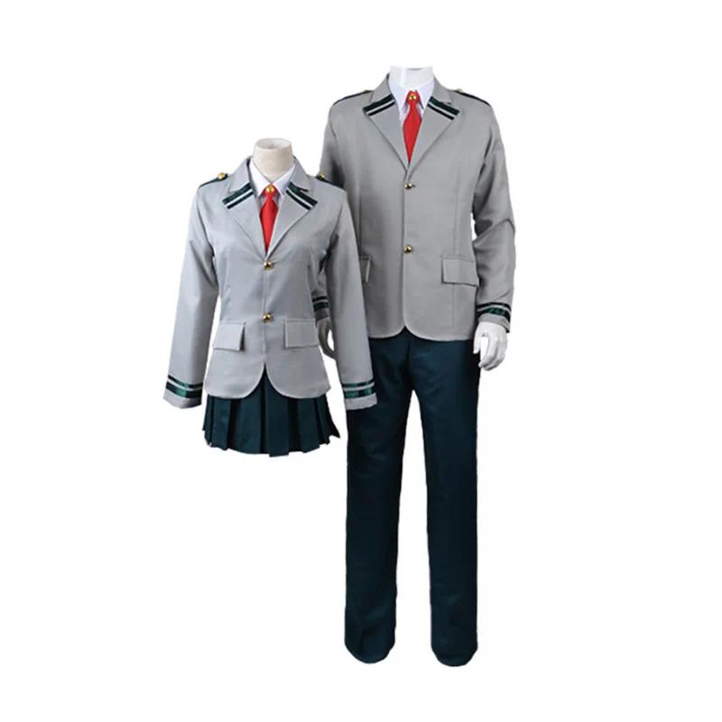 Anime My Hero Academia Midoriya Izuku Cosplay Costume Todoroki Shoto School Uniform Set Wig Suit Unisex Halloween Role Play