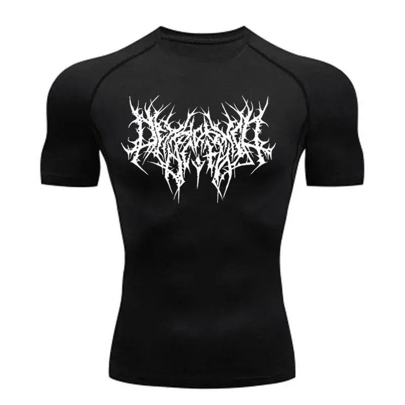 Men's T-shirt Men Running Sport T Shirt Men Compression Fitness Tops Tee Quick DryTight Training Gym Sport Running Shirts Jersey