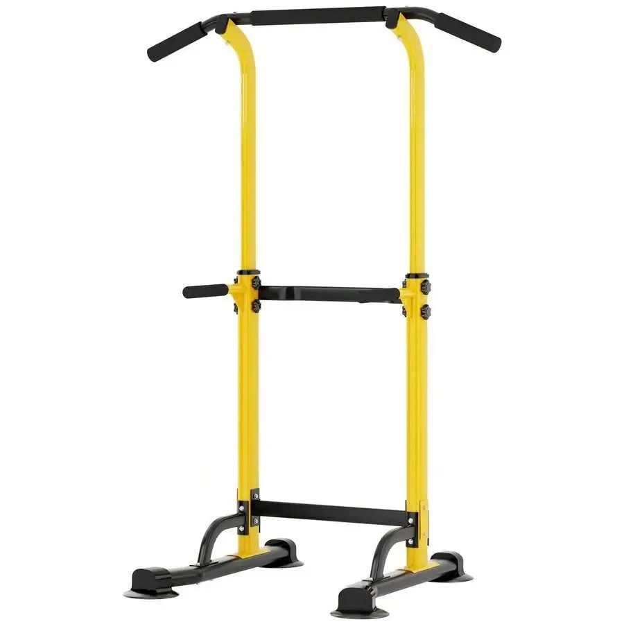 Pull Up Bar Station, Free Standing Pull Up Rack Dip Station For Home Gym, Height Adjustable Home Strength Training Fitness Workout Equipment
