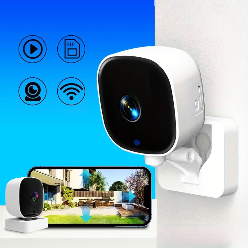 Smart Home Security Camera, 2.4G WiFi Camera with Night Vision, Indoor Remote Camera, Portable Camera for Home Security, Home Monitoring Camera