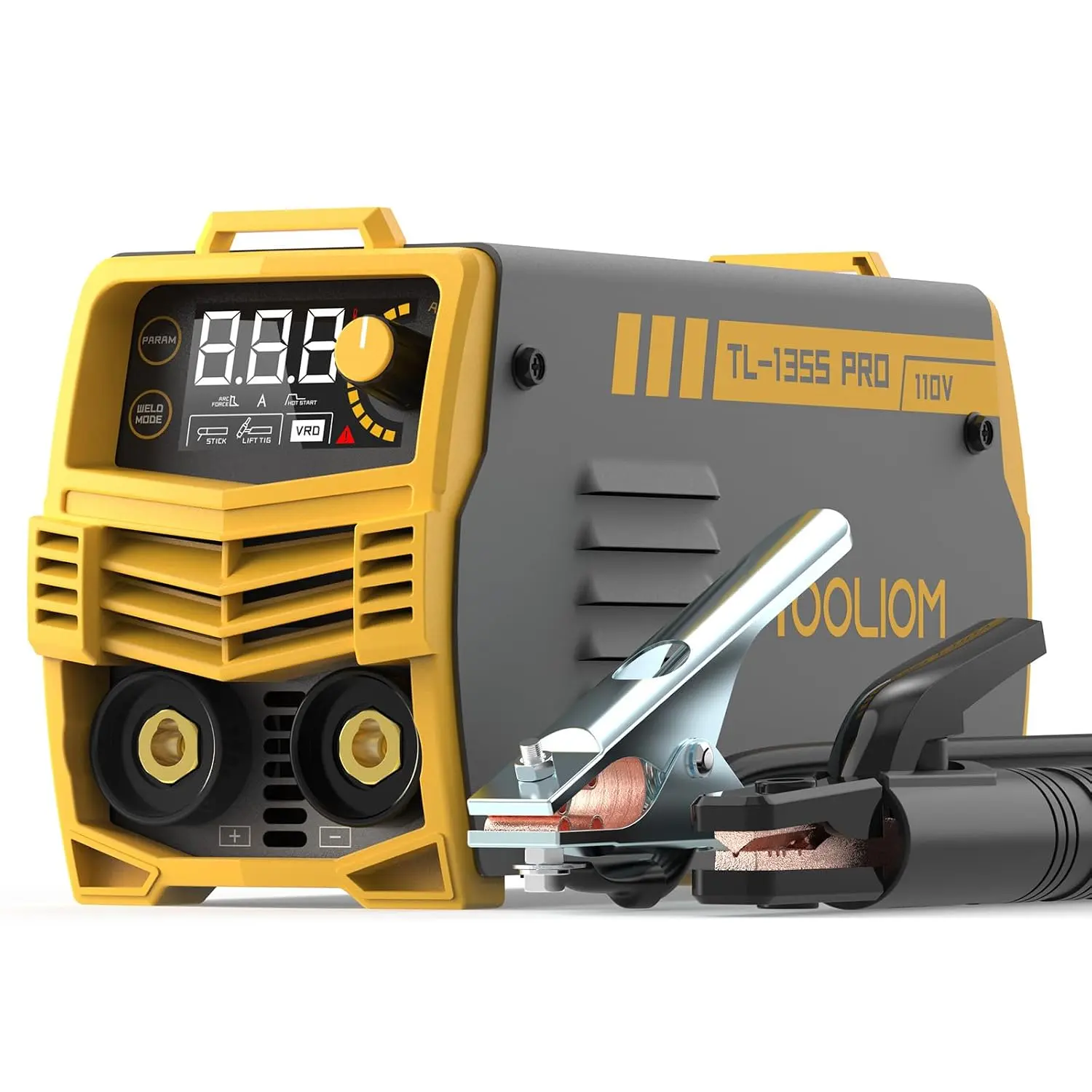 135A 110V Mini Stick Welder, 2-in-1 MMA/Lift TIG Welder| Advanced IGBT inverter, LCD display, hot start and arc force, great for beginner DIYers