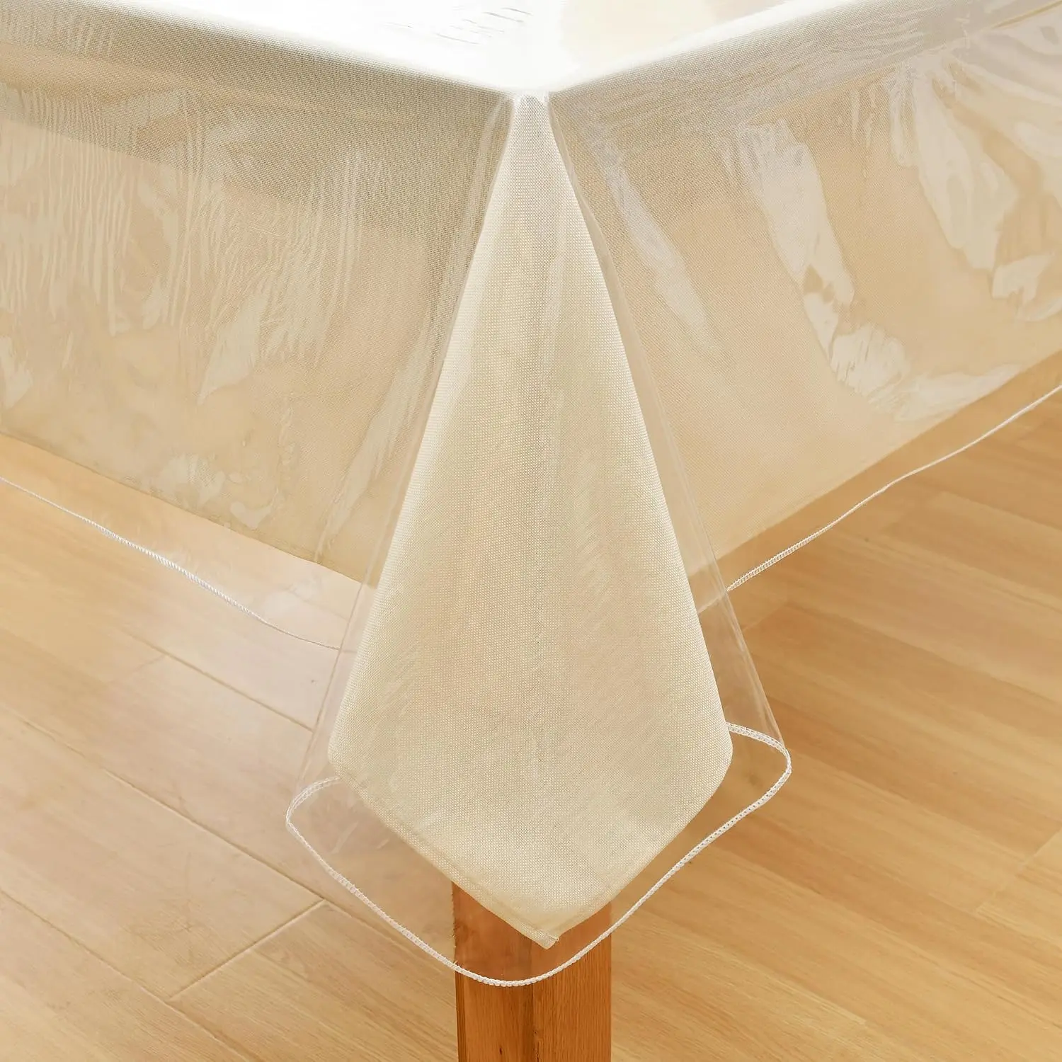 54" x 80" Rectangle Heavy Duty Clear Vinyl Tablecloth 54" x 80" Rectangle Heavy Duty Clear Vinyl Tablecloth
