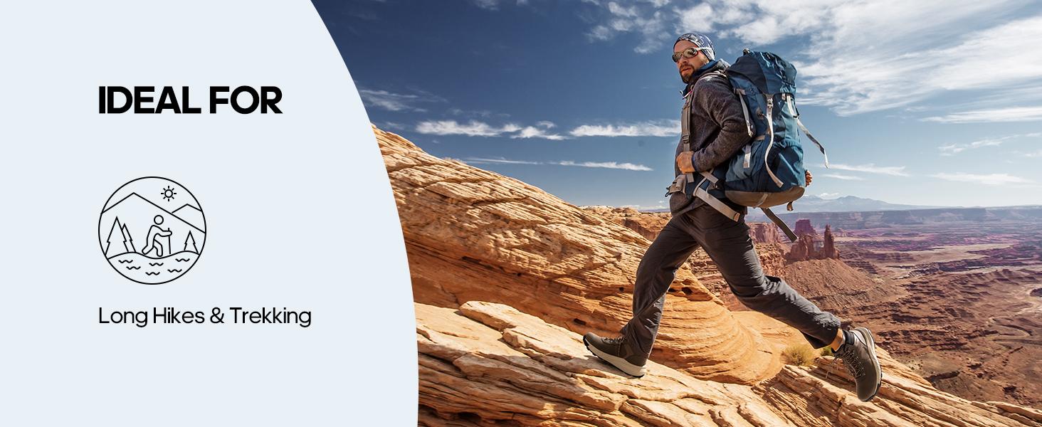 【WATERPROOFING】NORTIV 8 [HydroTrek] Men's High-Top Waterproof Lightweight and Breathable Trekking Boots Outdoor Shoes Hiking Sneakers SpringStatements